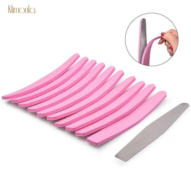 

2019 New Nail Art Sanding Files Pink Replaceable Nail File Buffers For UV Gel Polish Manicure Pedicure Care Tools Slim Kit Set