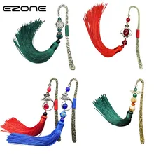 EZONE китайский стиль металлическая заколка Закладка с кисточкой креативный винтажный держатель для книг школьные канцелярские принадлежности подарок