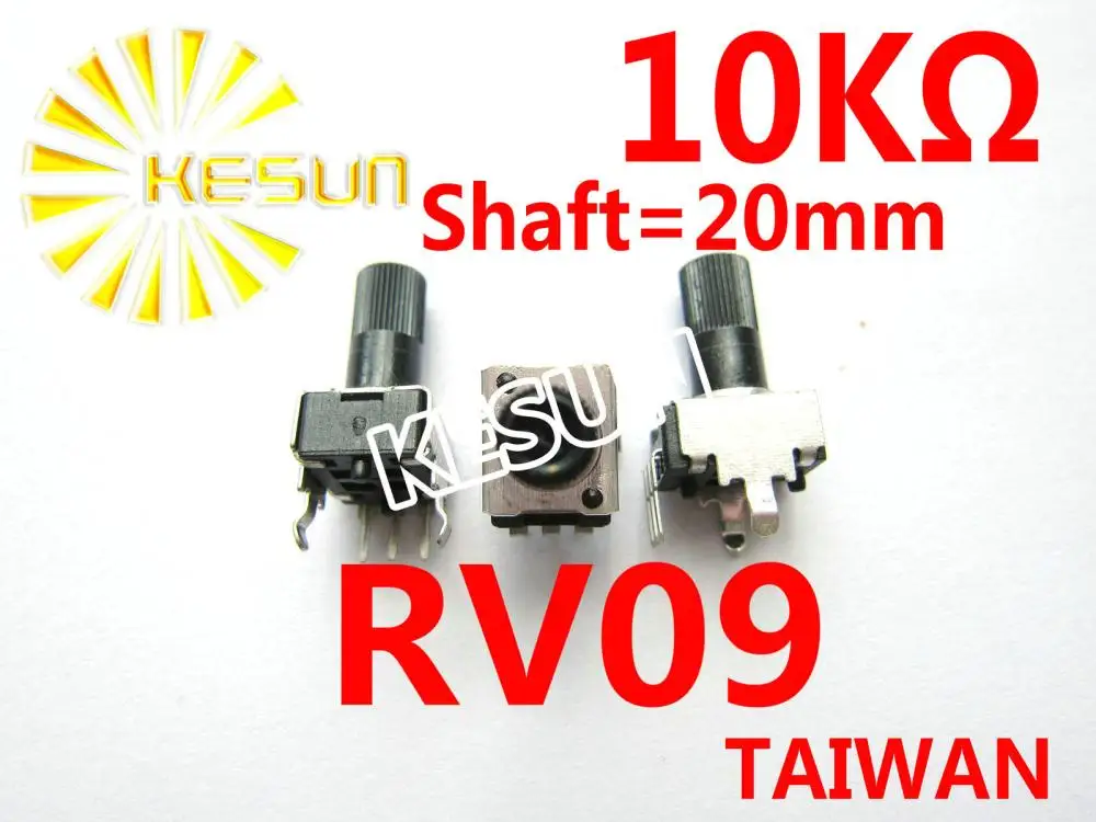 

RV09 1K 2K 5K 10K 20K 50K 100K 1M 9 type Seal Potentiometer x 100PCS