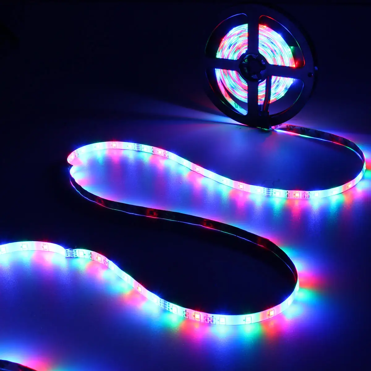 10 м 600 светодиодный сменный цвет SMD3528 RGB Светодиодная лента веревочный светильник