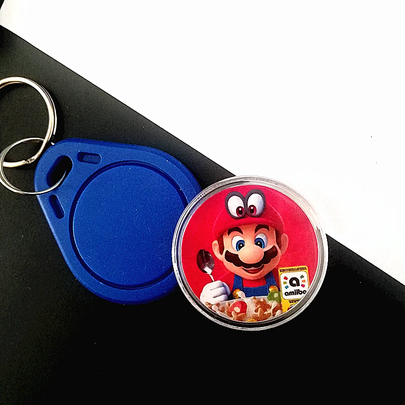 1 шт./лот Super Mario хлопья NFC Amxxbo коллекция печатных карт бирка для монет вкусная