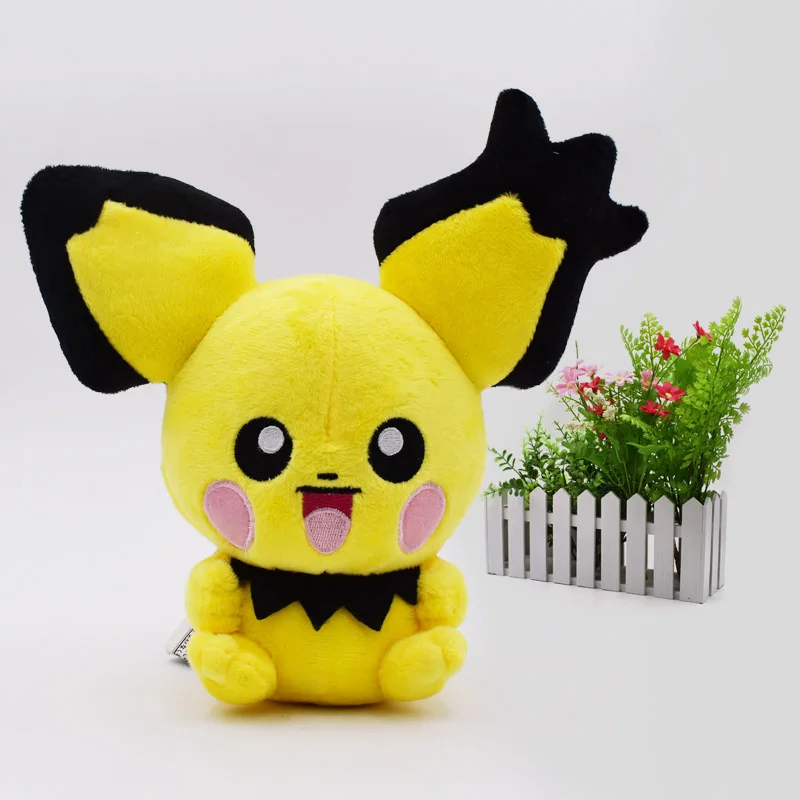 18 см плюшевая кукла Peluche Pichu Pikachu, мягкая игрушка, отличный подарок на Рождество и день рождения для детей