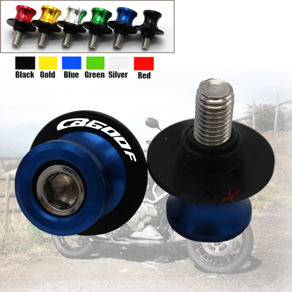 Motorcycle Accessories CNC Aluminum M8 Swingarm Spools Slider Stand Screw For Honda CB600F CB-600F  2007 08 09 10 11 2012