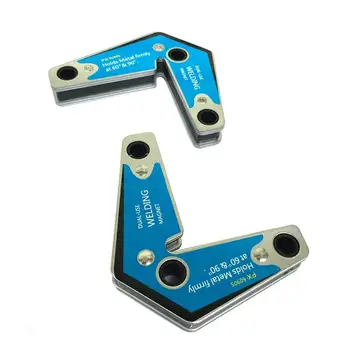 

2Pcs Dual-use Welding Magnet Holder Locator Welding Corner Angle Fixer Position 60/90 Degrees