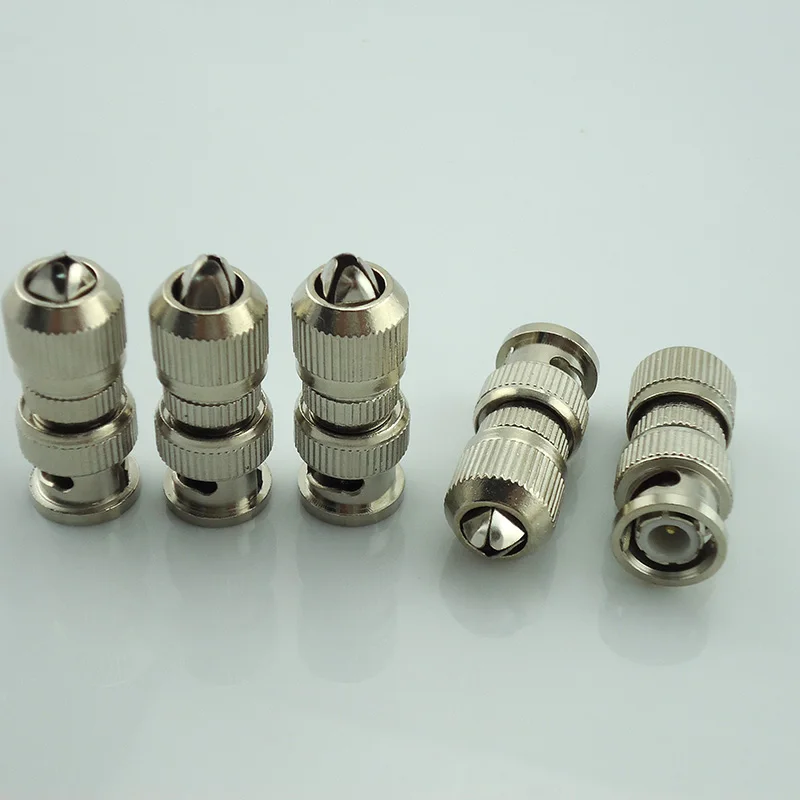 

100Pcs/Lot Wholesale Bnc Connector Male Coax Cabling For Cctv Camarea Surveillance System Video Camera Cctv Accessories