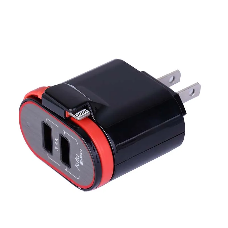 5V 3.4A 2 Port USB Travel Charger Adapter for iPhone Samsung Xiaomi Portable EU Plug Phone