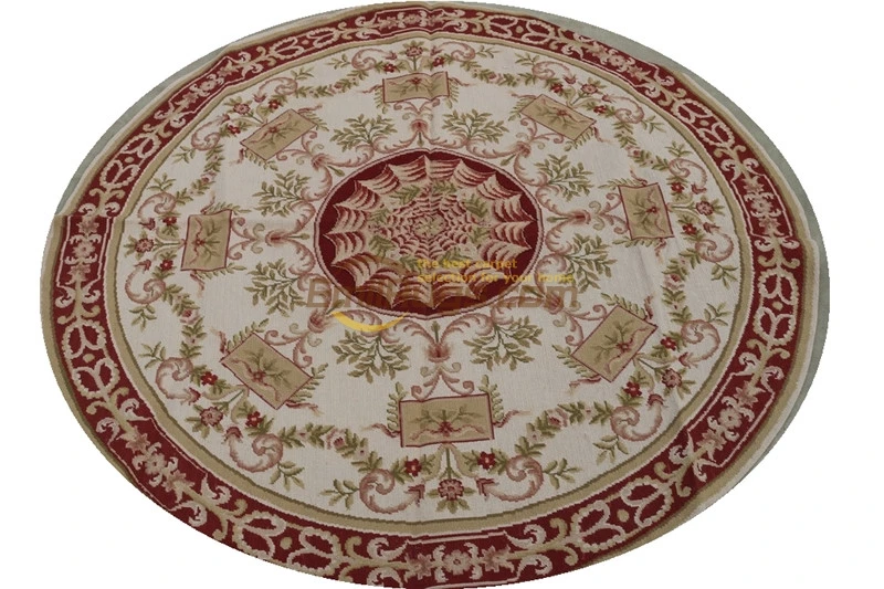 Needlepoint Rugs коврики для вязания крючком 152 см x 5 'x 5' Hy-4gc3neeyg9 Round | Дом и сад