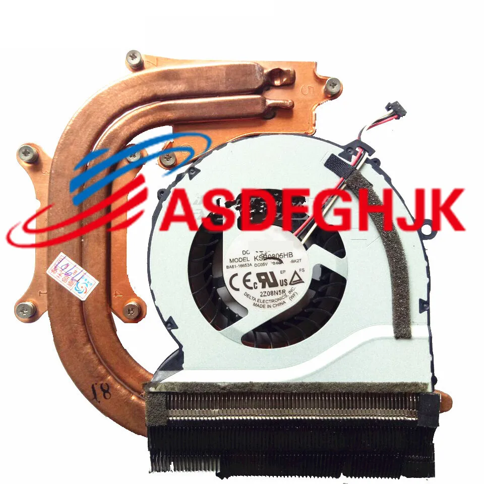 

GENUINE Laptop Cooler Radiator Heatsink Fan For Samsung NP550P5C NP550P7C BA62-00675A BA81-16653A DFS661605FQ0T 100% TESED OK