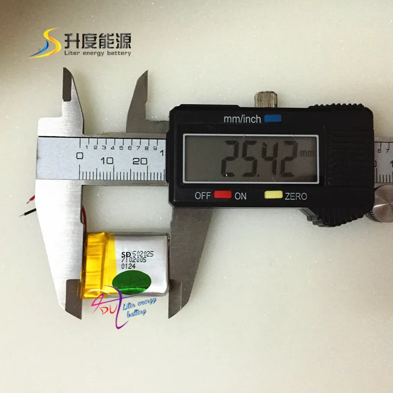 

tablet battery SD 502025 052025 rechargeable 3.7v 200mah li-polymer battery with CE MSDS Rohs