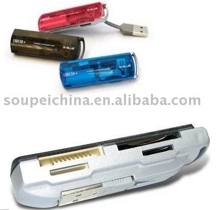 

L usb 2.0 ALL in One Card Reader Support SD/MS pro Duo/Micro SD/M2/SDHC