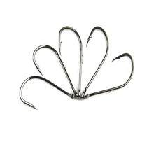 100 шт./компл. крючок рыболовный крючок из нержавеющей стали большие рыболовные Крючки длинный колючий Серебряный двойной зазубренный крючок