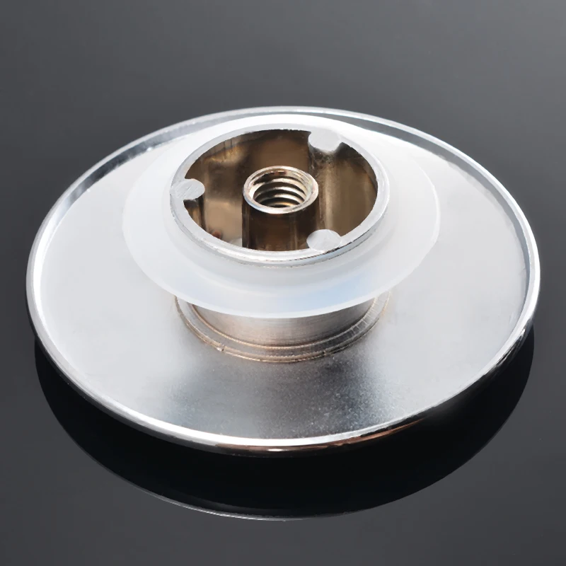 Mayitr хром Слив для раковины Ванная комната Кнопка раковины легко нажмите кнопку заглушки 66 мм для ванной сито для сливного отверстия