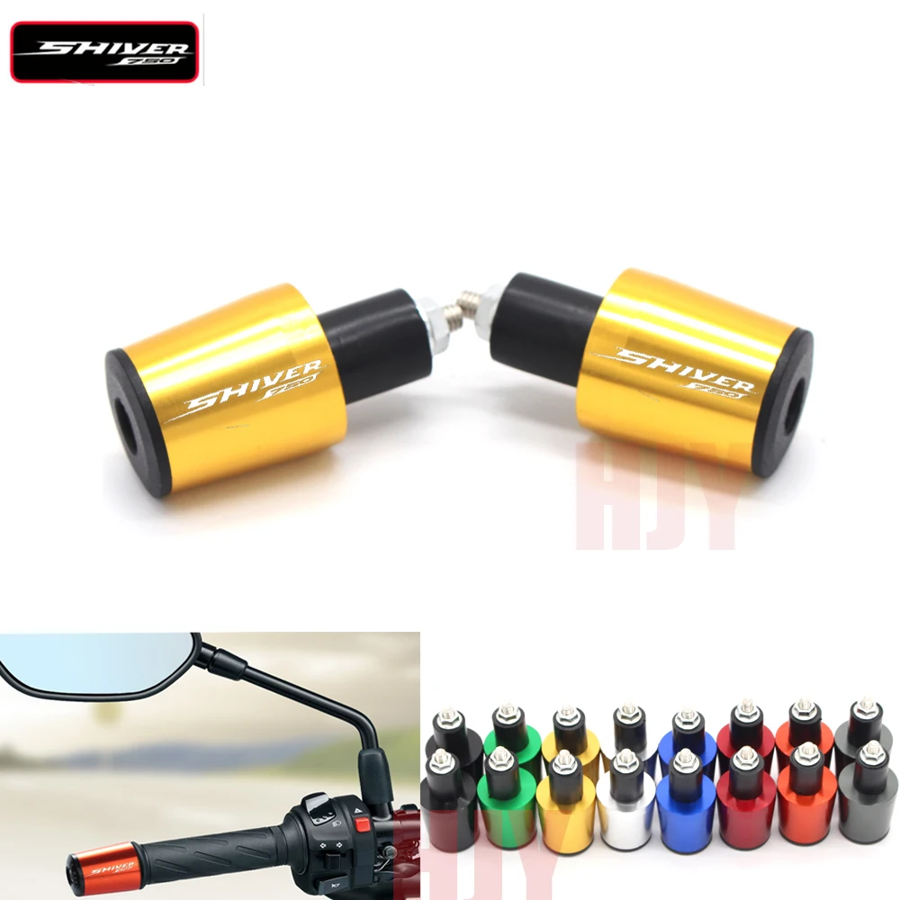 Мотоциклетные ручки 7/8 дюйма 22 мм заглушки руля для Aprilia SHIVER GT 750 SHIVER750 2007 2018 2017