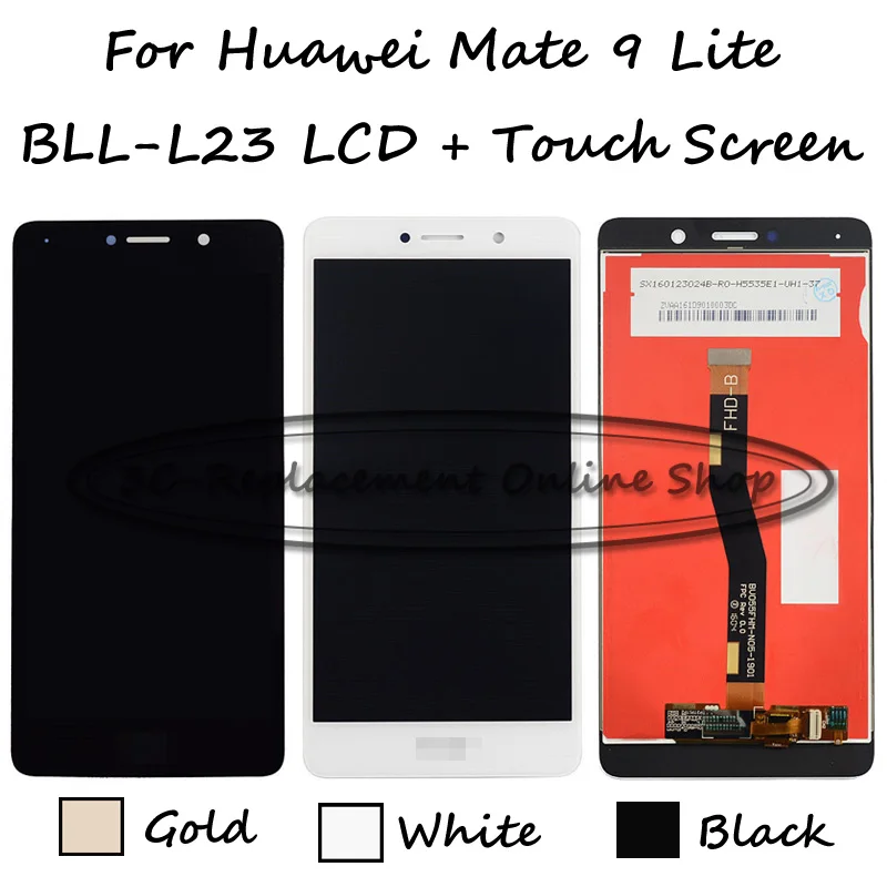 Черный/белый/золотой для huawei mate 9 Lite Premium Edition BLL-L23 ЖК-дисплей+ кодирующий преобразователь сенсорного экрана в сборе Замена