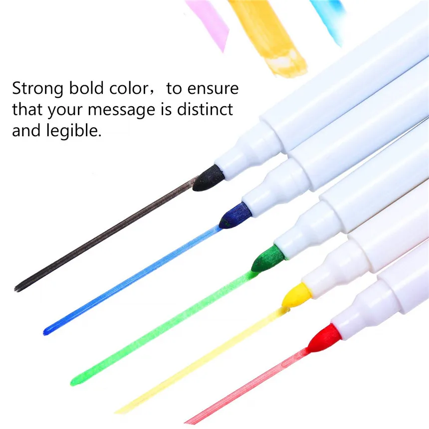 10 шт. маркерная ручка для магнитной доски, белая ручка для доски, сухая салфетка, Тонкое Перо с ластиком, резиновая магнитная ручка, кисточка, ручка для рисования