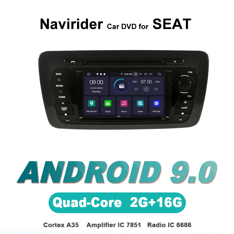 Top ELANMEY advanced gps navigation For SEAT IBIZA 2009-2013 car accessories android 9.0 CAR DVD multimedia radio stereo bluetooth 0 Top ELANMEY advanced gps navigation For SEAT IBIZA 2009-2013 car accessories android 9.0 CAR DVD multimedia radio stereo bluetooth 0