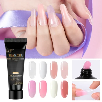 Skup RBAN NAIL 20ml Poly Akrylowy żel Przedłużający Szybko Budujący żel Polski Różowy Nude Końcówka Do Paznokci Builder Lakier żelowy UV Nail Artystyczny Manicure