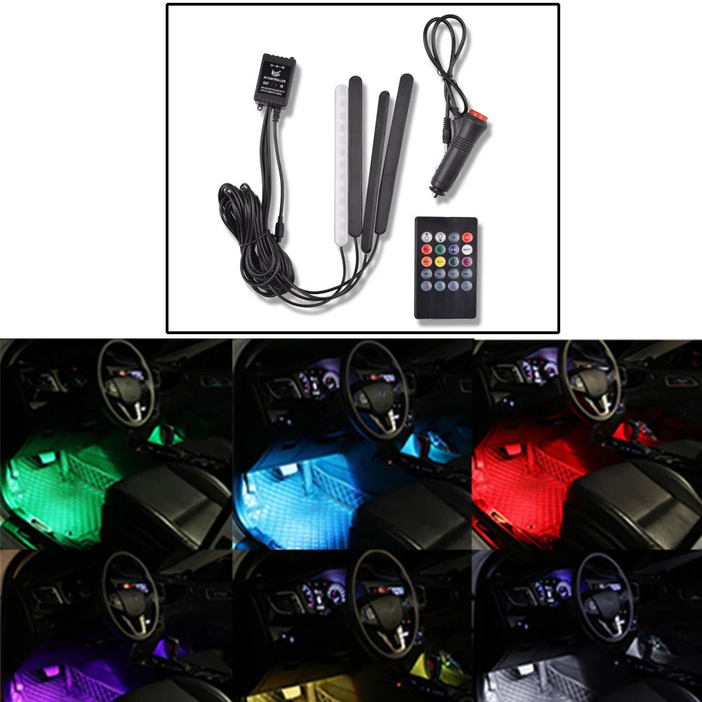 

Car RGB LED Colorful Decorative Atmosphere Lamps Interior Light Remote Control For Mercedes Benz All Model W177 W212 W213 W222