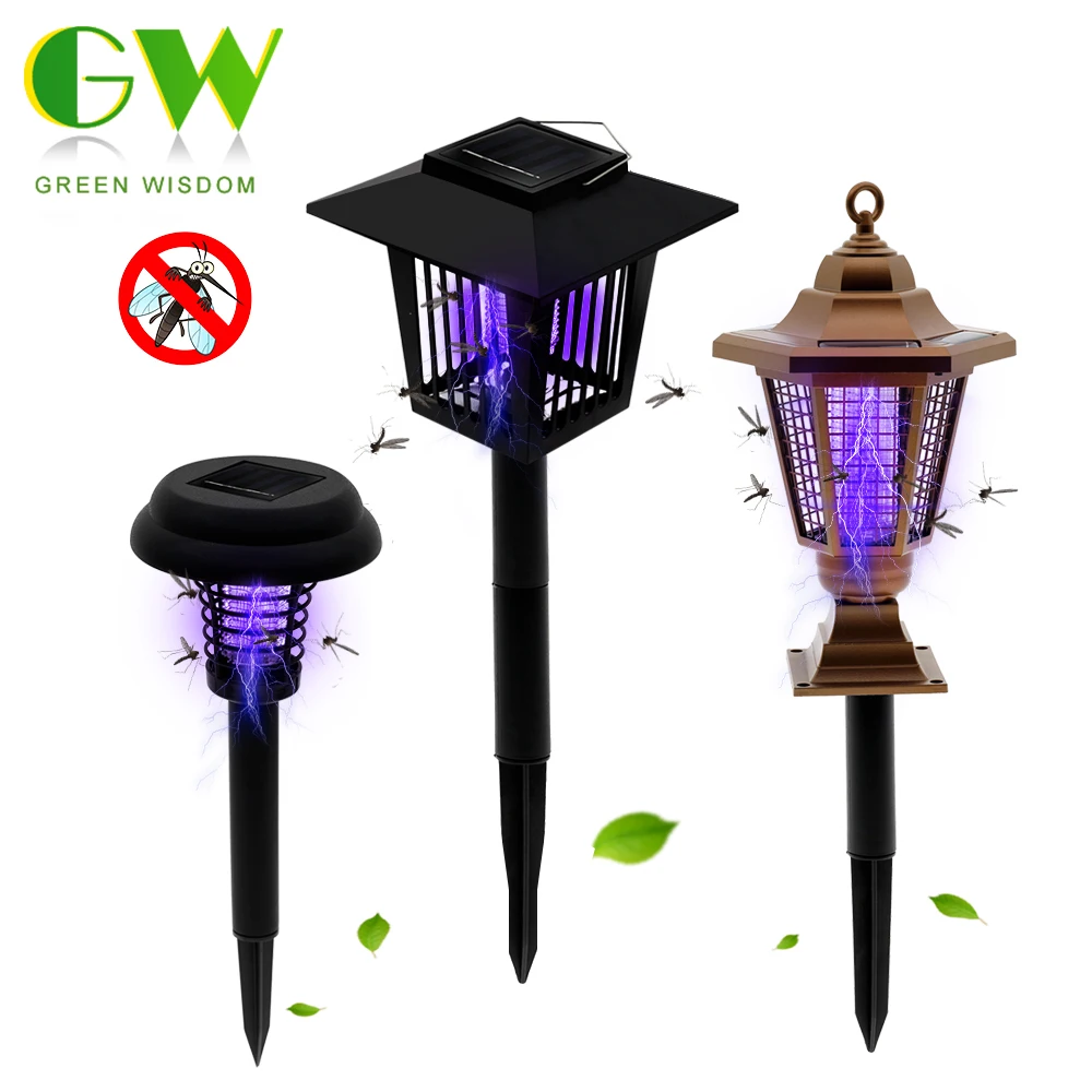 

LED Garden Lawn Lamp Solar Mosquito Repellent Killer Light Outdoor Waterproof Landscape Lighting for Path Anti-Mosquito Light