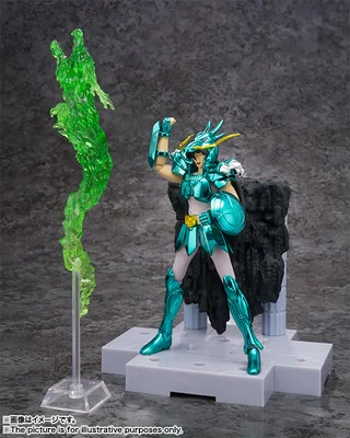 Bandai D. D. Панорама сцена святая Сейя Золотой Миф Ткань Shiryu Shun shaka Athena seiya фигурка модель 10 см - Цвет: Синий