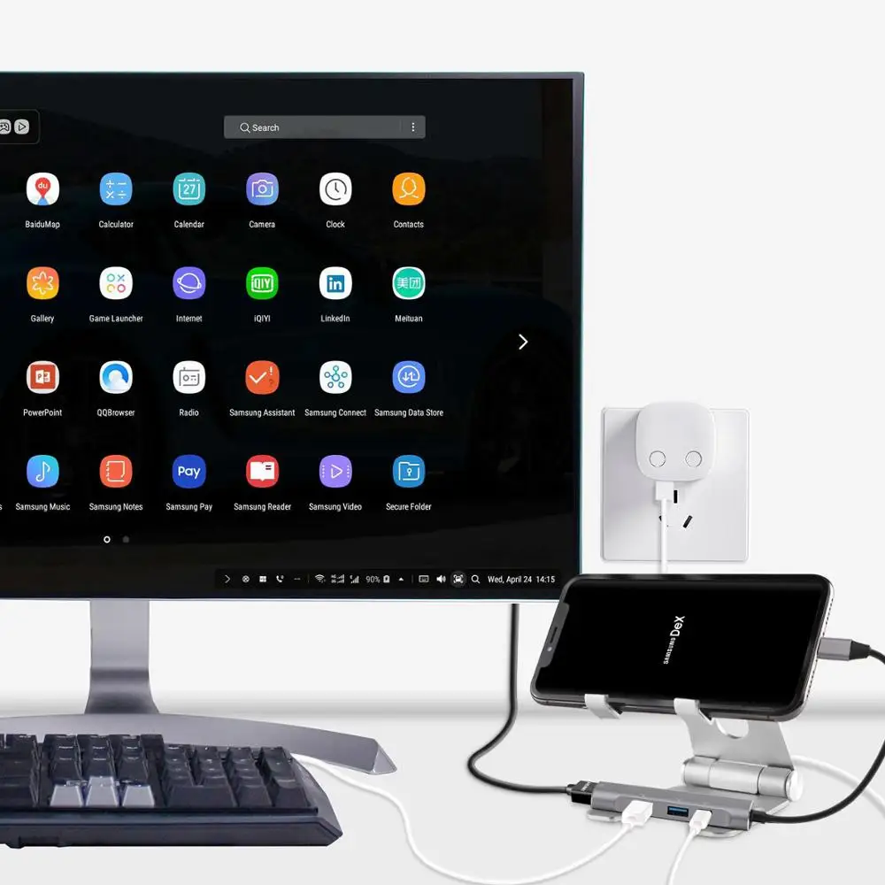 Док станция 4K для Samsung Dex Galaxy S8 S9 S10/Plus Note 8/9 Tab s4 s5e|Док-станции| |