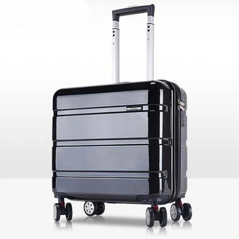 

BeaSumore Business Rolling Luggage Spinner Women Trolley Fashion Travel Bag Student Suitcase Wheels 18 inch Men Carry On Trunk