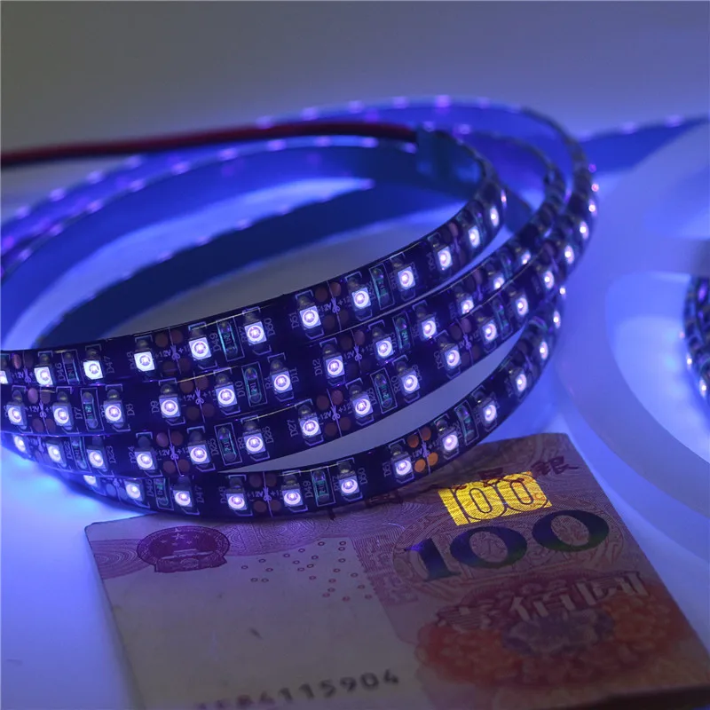 Светодиодный УФ полосный светильник невидимый 395 400nm 3528 SMD 60 светодиодный s/m 120