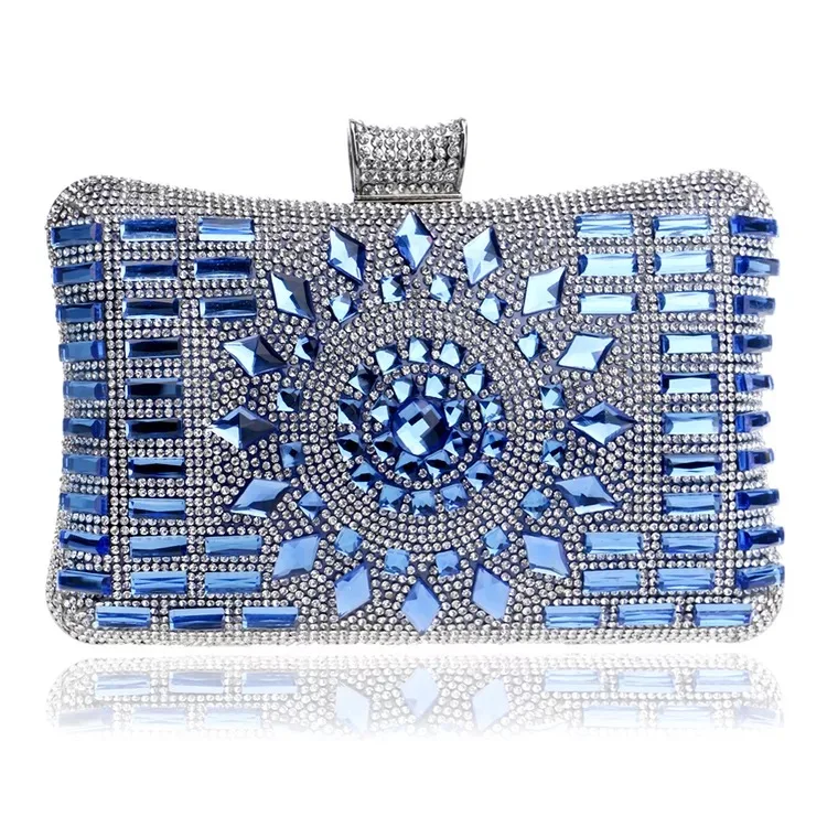 

Luxury Evening Bag for Women Handbag Bandouliere Chaine Clutch for Ceremony / Wedding / Party / Prom Handmade Rhinestone Handbag