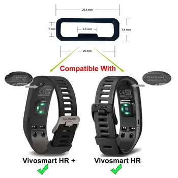 

Replacement Fastener Ring for Garmin Vivosmart HR/HR+ Bands(Pack of 10) Silicone Connector Security Loop