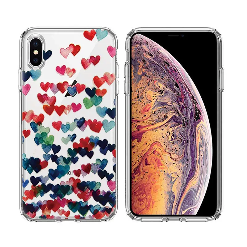 Arvin Case FOR  Iphone XR Soft Clear Protective TPU Back Cover FOR 5 5S 6s Plus X XS Max Painting Silicon Cover FOR Iphone 7 8 (2)