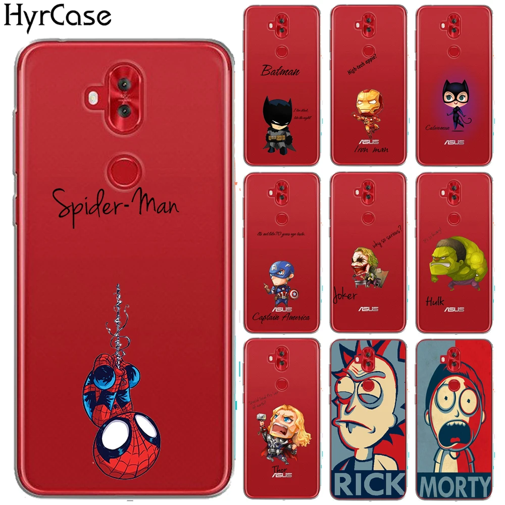 

HyrCase Cool Cartoon Marvel Heros Silicon Cover For Asus Zenfone 5 Lite ZC600KL 6.0" Rick And Morty Soft TPU Phone Case