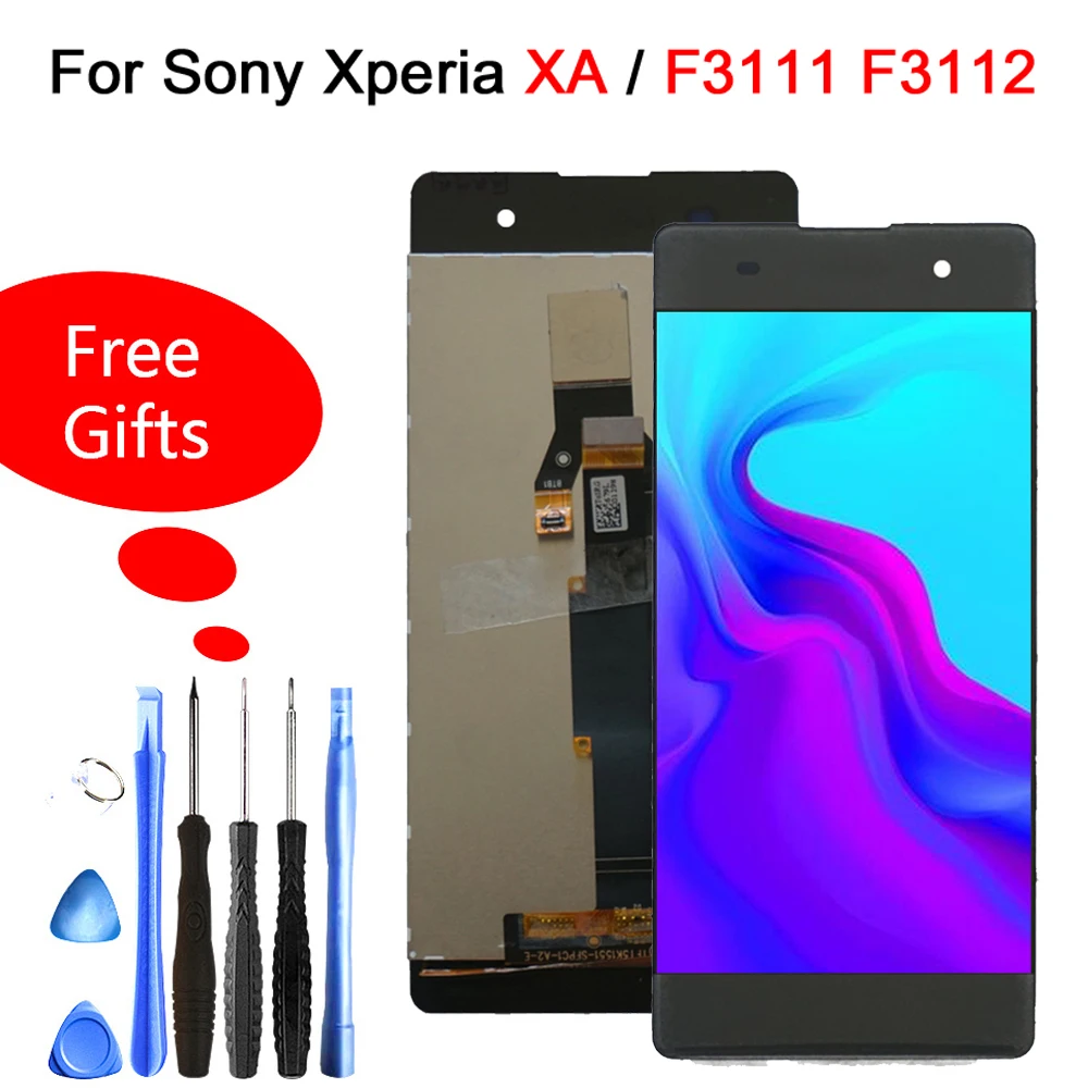 

LCD For Sony Xperia XA Display Touch Screen Digitizer Assembly Replacement F3111 F3112 F3113 F3115 F3116 For Sony Xperia XA