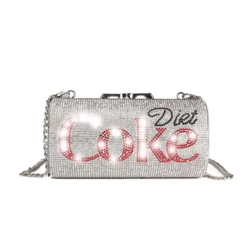 

XIAOYAN New Fashion Hot Sale Shining Diamond Manual Designed Cute Coke Party bag Crossing Bag