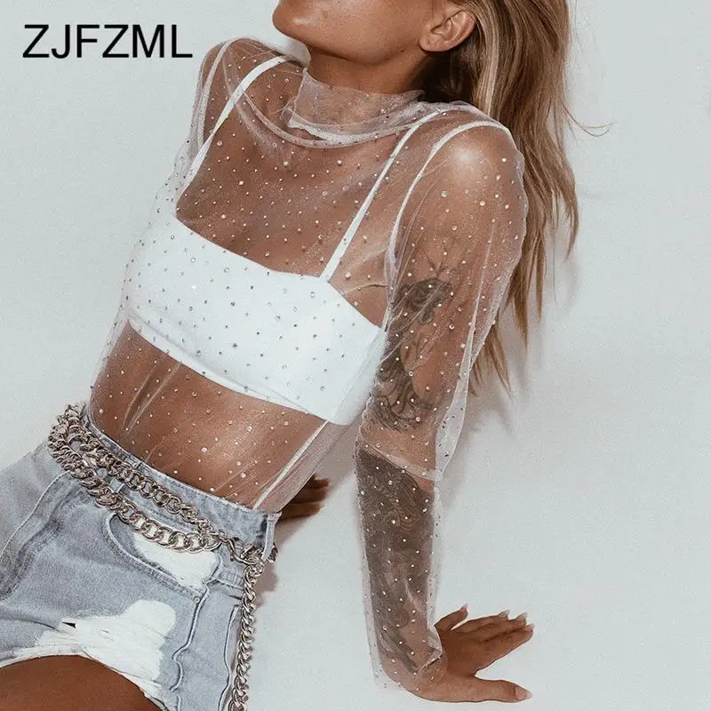 camiseta blanca transparente