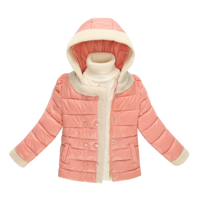 Cheap 2015 New Fashion Thick Down Jackets for Girls Winter Warm Parkas Coat Girl Hooded Cotton Parka 9