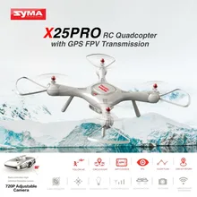 Syma X25PRO 2,4G gps позиционирование FPV RC Дрон Квадрокоптер с 720P HD Wifi регулируемая камера высота удерживайте следуя за мной подарок