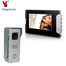 YobangSecurity 7″ TFT Color LCD Display Video Door Phone Visual Intercom Doorbell 1-camera 1-monitor Hands Free IR Night Vision