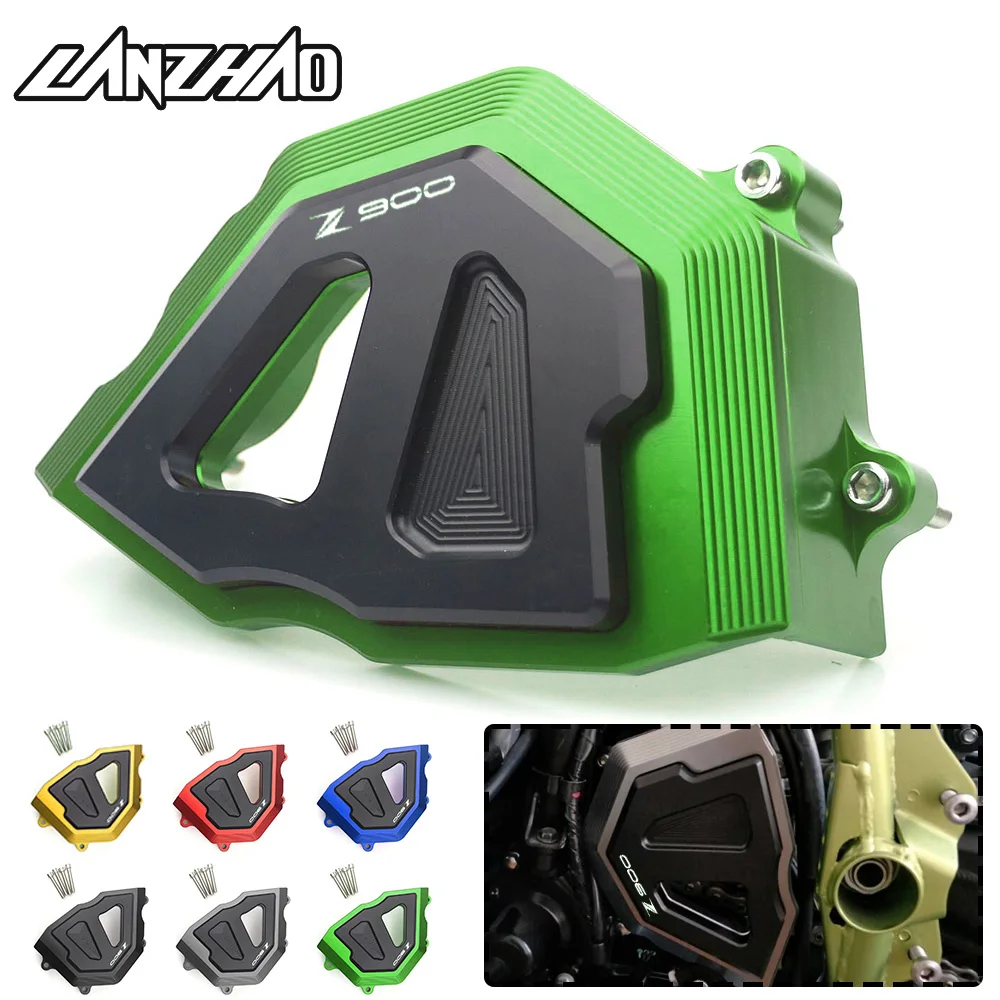 CNC Aluminum Motorcycle Front Sprocket Cover Chain Guard Crash Protector Slider Green Red Blue Black for Kawasaki Z900 2017 2018 CNC Aluminum Motorcycle Front Sprocket Cover Chain Guard Crash Protector Slider Green Red Blue Black for Kawasaki Z900 2017 2018