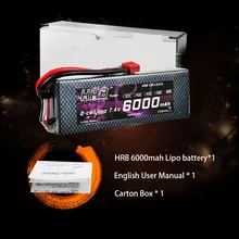 HRB RC Lipo Аккумулятор 7,4 V 11,1 V 14,8 V 6000mah 60C с разъемом XT60 T Deans TRX EC5 XT90 Жесткий Чехол для rc автомобилей 1:10 лодок