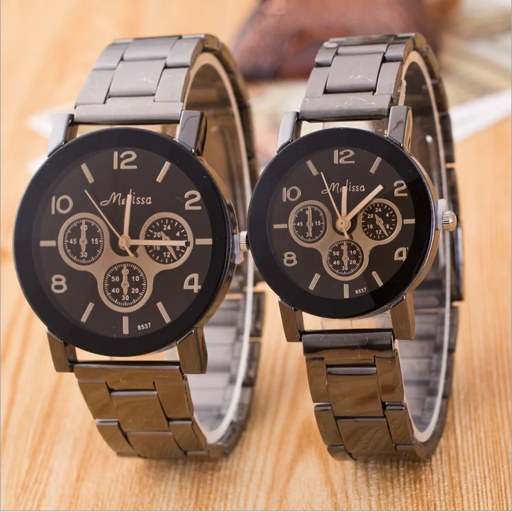 

Quartz Watch Women Fashion Leather Casual Women Three Holes Fake Couple Models Wristwatch Feminino Free Shipping 2016 LZ285