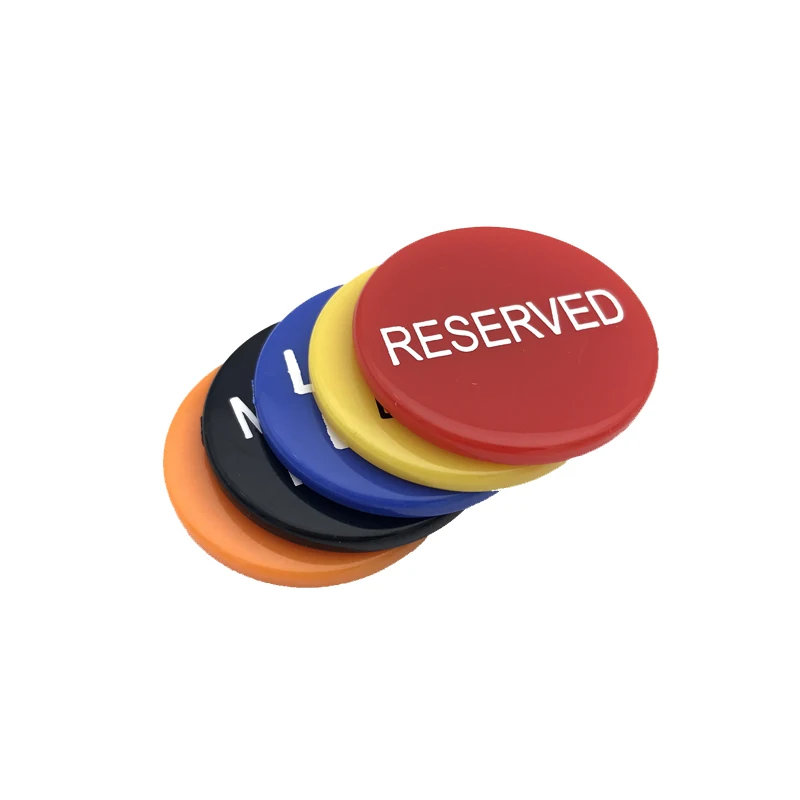 New high quality 5pcs/set Texas Hold'em Dia 29mm*2.5mm Big Blind Small Blind Dealer Poker chips for cards board game accessories