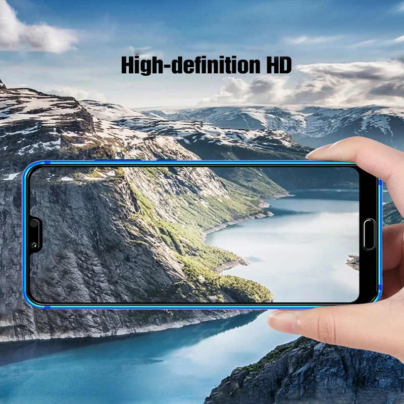 Nicotd 9D For Huawei Honor 8C Tempered Glass Film For Honor 10 8X Full Cover Screen Protector For Huawei Y9 2019 P20 lite pro  (5)