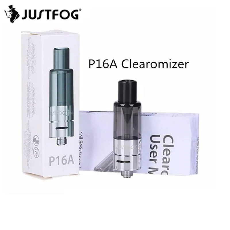 10 шт./лот JUSTFOG P16A Clearomizer 1,99 мл Танк Набор для P16A комплект Обслуживаемая электронная сигарета испаритель JUSTFOG Q16
