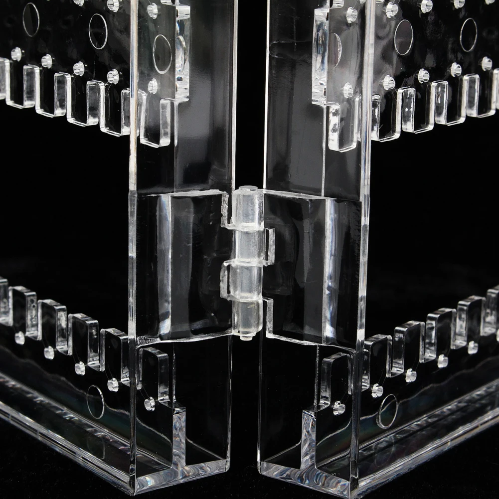 Women Jewelry Organizer Lady Necklace Stud Earrings Holder Hole Showcase Jewelry Display Rack Organizer Stand