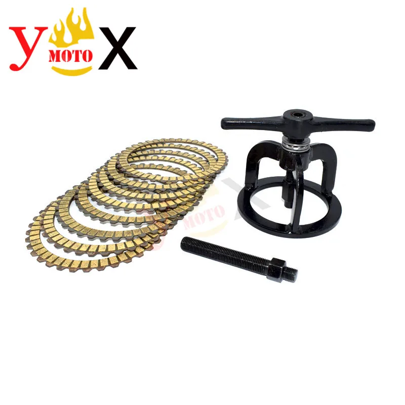 Us 55 34 19 Off Clutch Spring Compressor Compression Tool 8pcs Clutch Friction Plates For Harley 1340cc Sportster 883 1200 Xl883 Xl1200 48 In