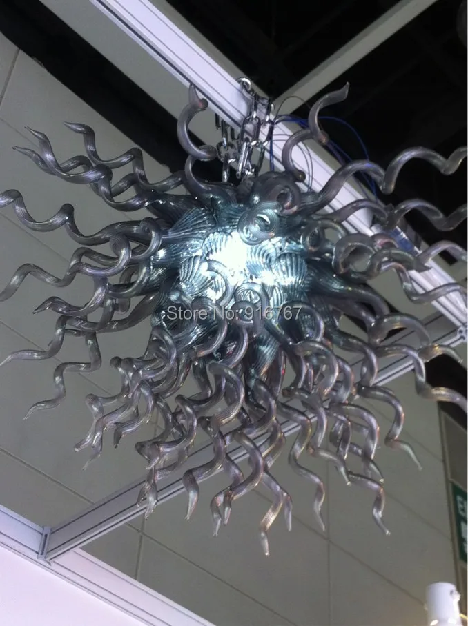 

Free Shipping Grey Glass Chandelier Holiday Decorative Lighting