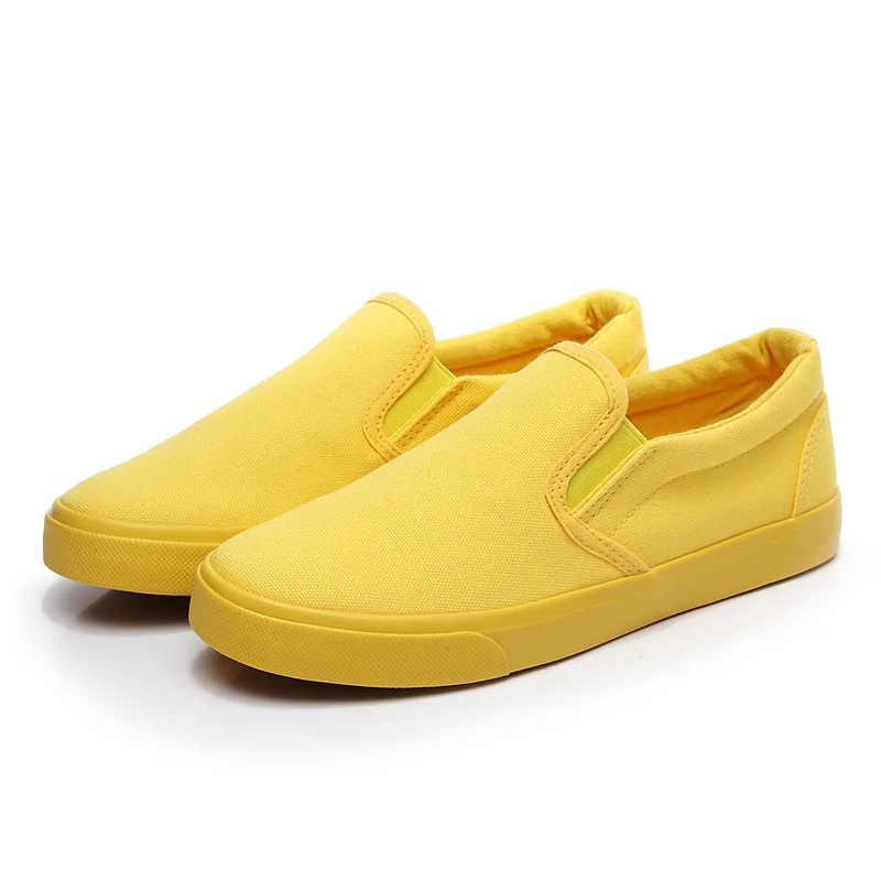 Women Vulcanize spring auntum Shoes Summer Breathable fashion Trainers Casual Shoes Cheap yellow Canvas Platform Shoes Sneakers (17)