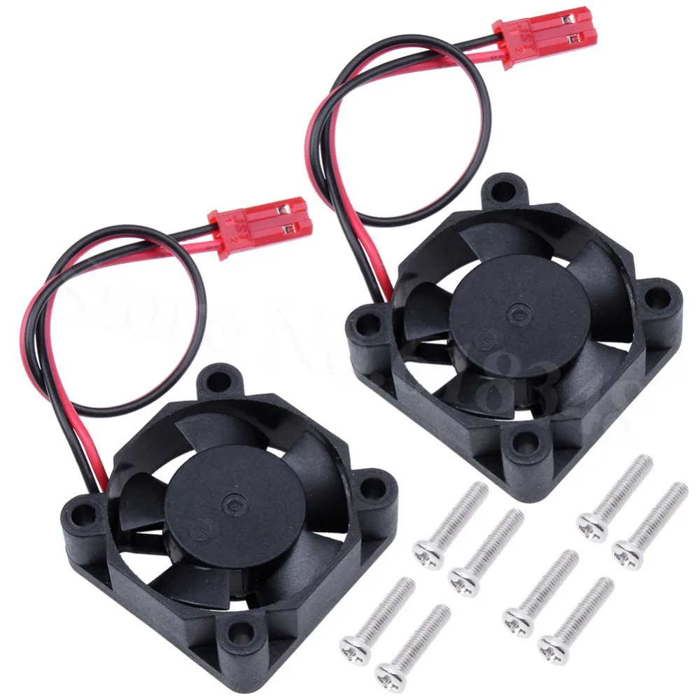 2Pcs RC Cooling Fan For 540 Engine Motor /550 30*30mm DC5V 0.16A Jst