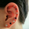 1pcs 14G CZ Zircon Star Shape Ear Piercing Tragus/Cartilage Stud Lip Ring Piercing Body Jewelry ► Photo 2/6