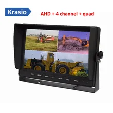 10,1 дюймов AHD ЖК-дисплей для контроля уровня сахара в крови с 4 канала видео вход и четырехъядерным процессором функция для грузового вездеходного система заднего вида